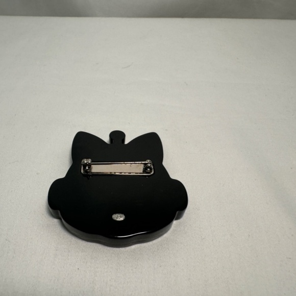 Chanel- CC Monogram Cat Brooch Pin Silver Blue & Silver Robot - Picture 3 of 7